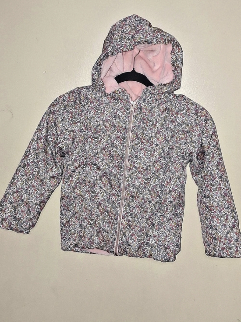 Penelope MacPatagonia Kids Floral Hooded Jacket Pink Multicolor Size 6T Like New